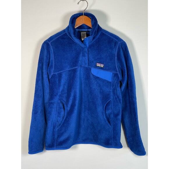 Patagonia Re-Tool Snap-T Fleece Pullover Royal Blue Women's Size Small - Picture 11 of 11
